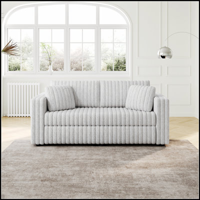 Canapé modulaire pour 2 personnes avec design unique et rangement intégré, parfait pour les chambres confortables et les espaces de vie.