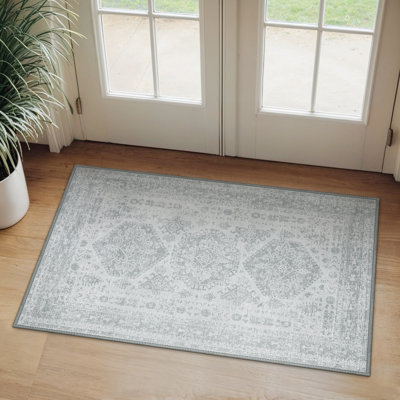 Tapis gris antidérapant Agora