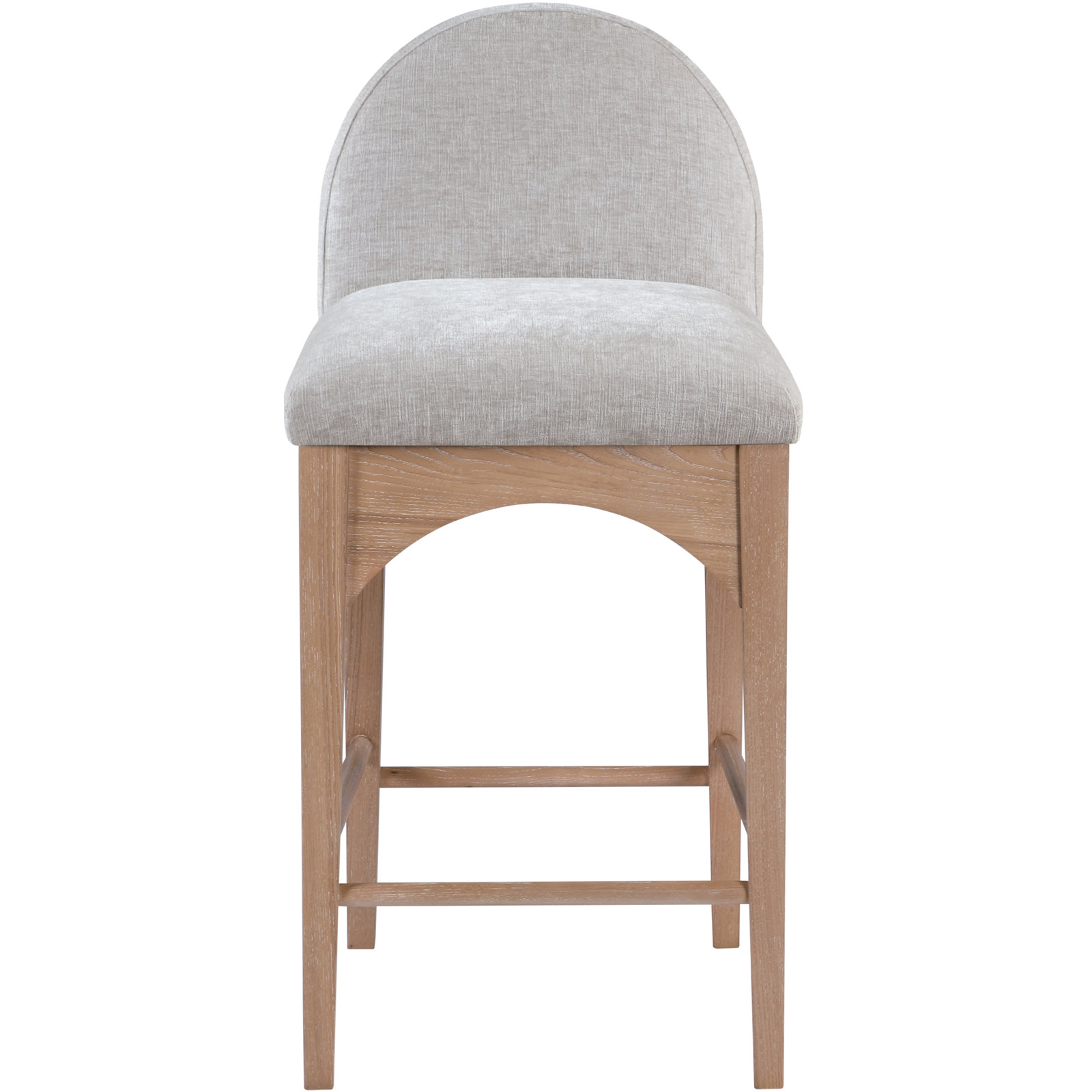 Waldorf Counter Stool, Natural, Gray Chenille