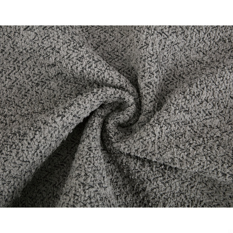 Ensemble de canapé 2 pièces Boucle Cloud, canapé rembourré, canapé 3 places et canapé 2 places, Gris foncé