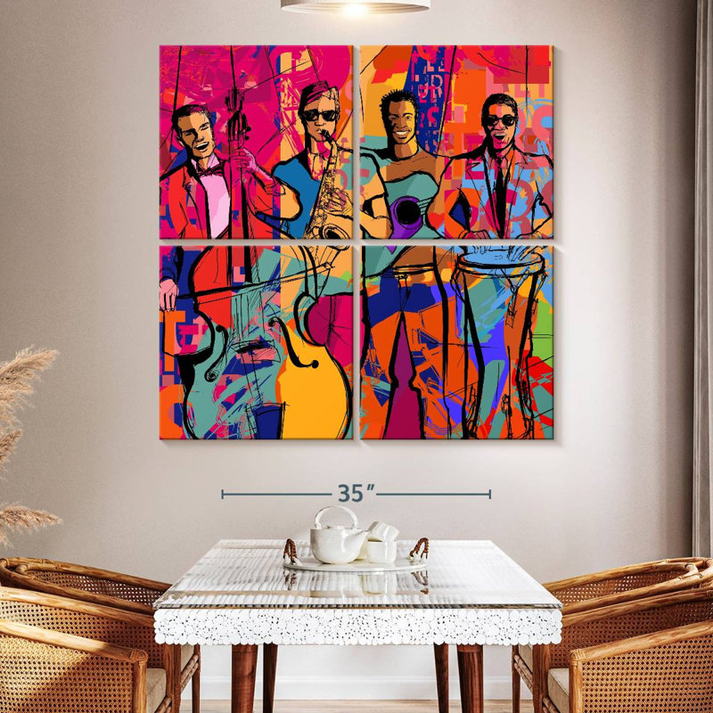 Abarca Jazz Quartet, H 50 po x l 50 po