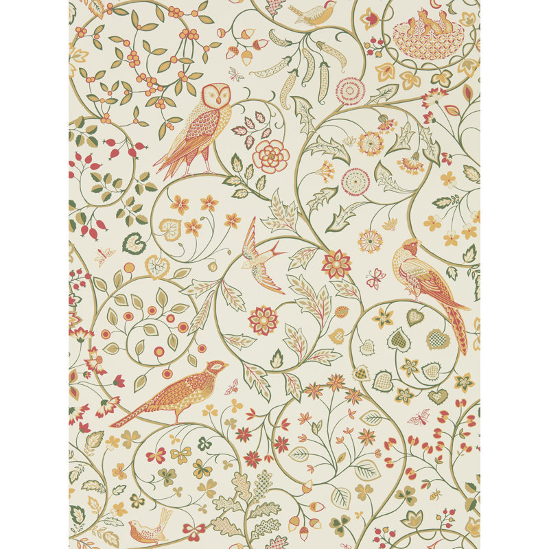 Newill Wallpaper, Ivory Sage