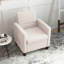 Fauteuil moderne en tissu avec coussins antidérapants-100902947