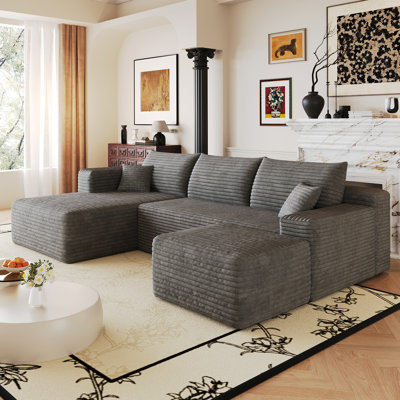 Cloud Sectional Sofa, No-Assembly Required