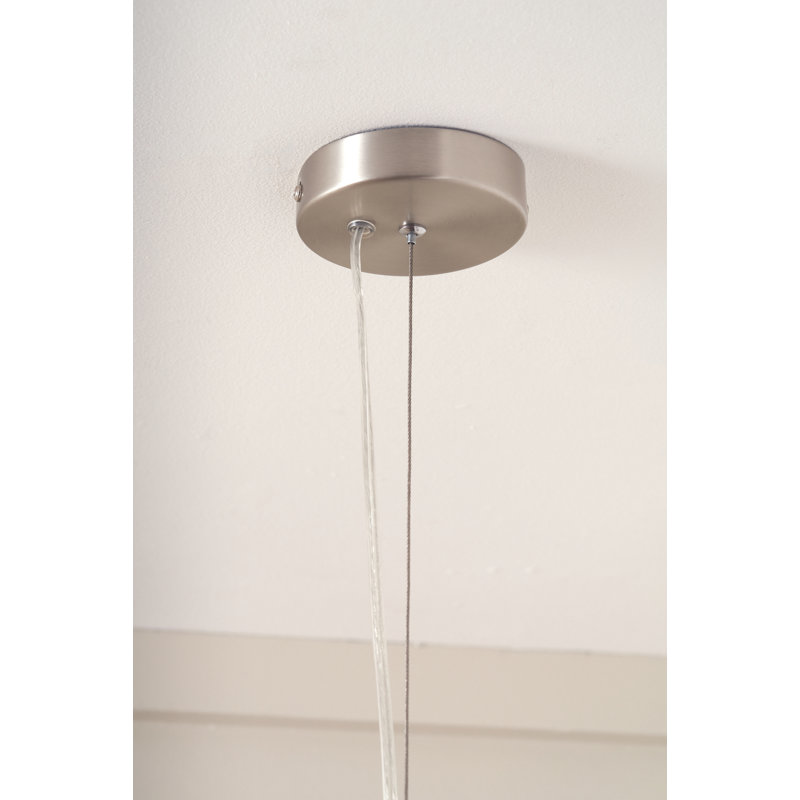 Saoirse 1 - Light Satin Nickel Urn Pendant, Grey Wash
