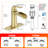 Waterfall Bathroom Faucet With Pop-Up Drain And Deck Plate – Single Handle, Hot & Cold Control-124971327