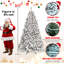 Arbre de Noël floqué avec support en métal-172380265-172380287
