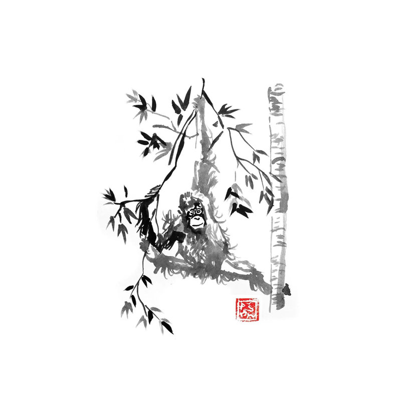 Playing by Péchane - Print on Canvas, 20.32 cm H x 30.48 cm W, Wrapped Canvas