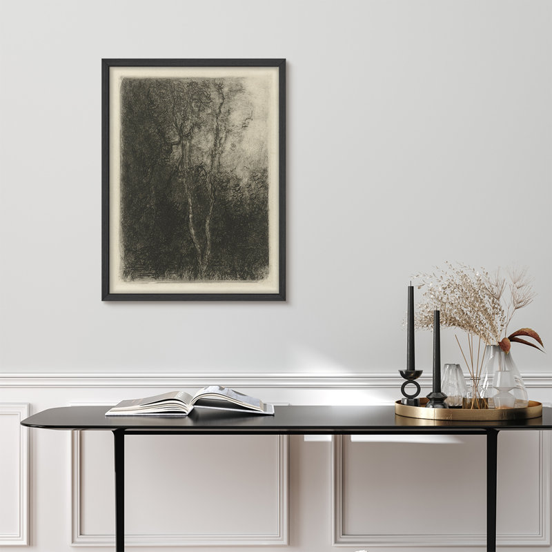"Moody Tree Branches, Noir, H 14 po x l 11 po