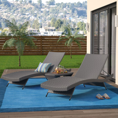 Penley 79.25" Long Reclining Chaise Lounge Set