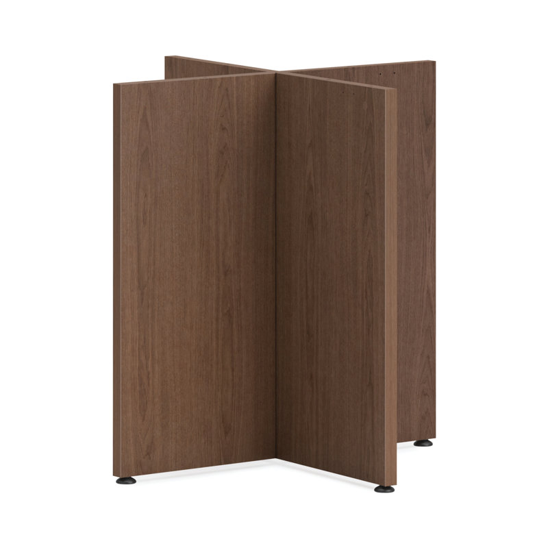 Table de réunion circulaire Mod, H 29 po x L 42 po x l 42 po, Noyer sépia