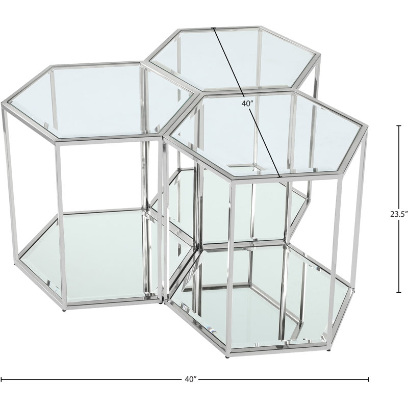 Table de bout Sei, Chrome