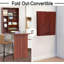 Bureau mural, bureau convertible escamotable