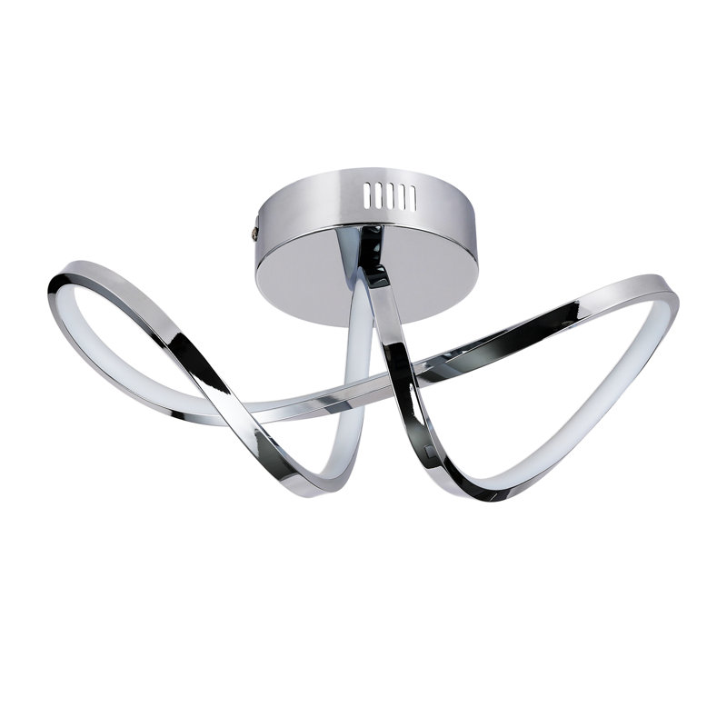Darleane LED Flush Mount, Chrome