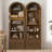 67.7" Tall Narrow Bookshelf with 2 Drawers, 5-Tier Farmhouse Arched Bookcase with Open Display Shelves-343883944
