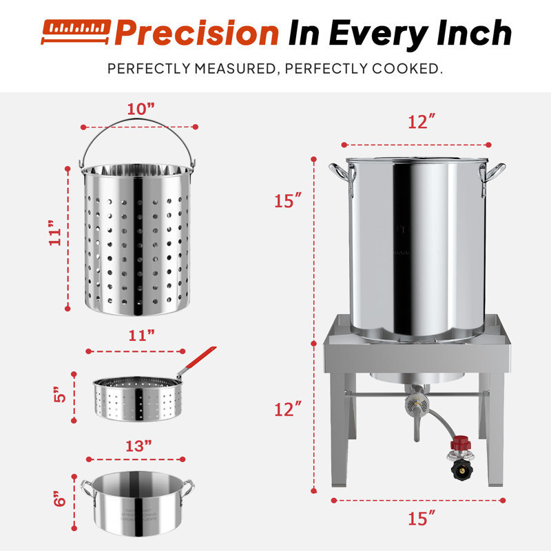 Stainless Steel Turkey Fryer Kit
