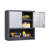 29.5''W Metal Garage Storage Cabinet with Adjustable Shelf.