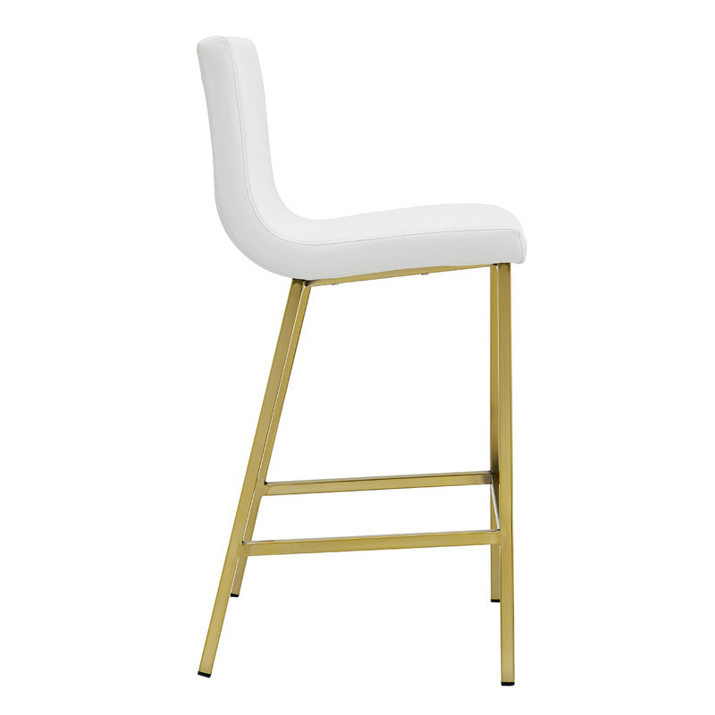 Chaises de bar 26 po Myakka, Blanc / Doré