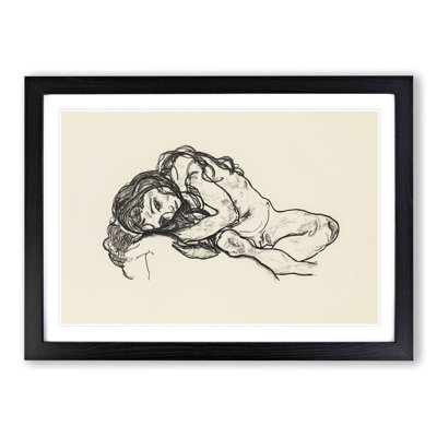 Portrait of a Woman Vol.4 by Egon Schiele - Framed Print
