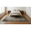 Tapis transitionnel oriental noir et noir en laine douce noué à la main moderne et élégant-1732183339