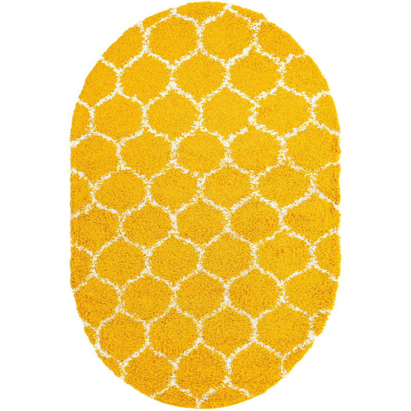 Deone Geometric Indoor Rug, Oval 5'3" x 8'