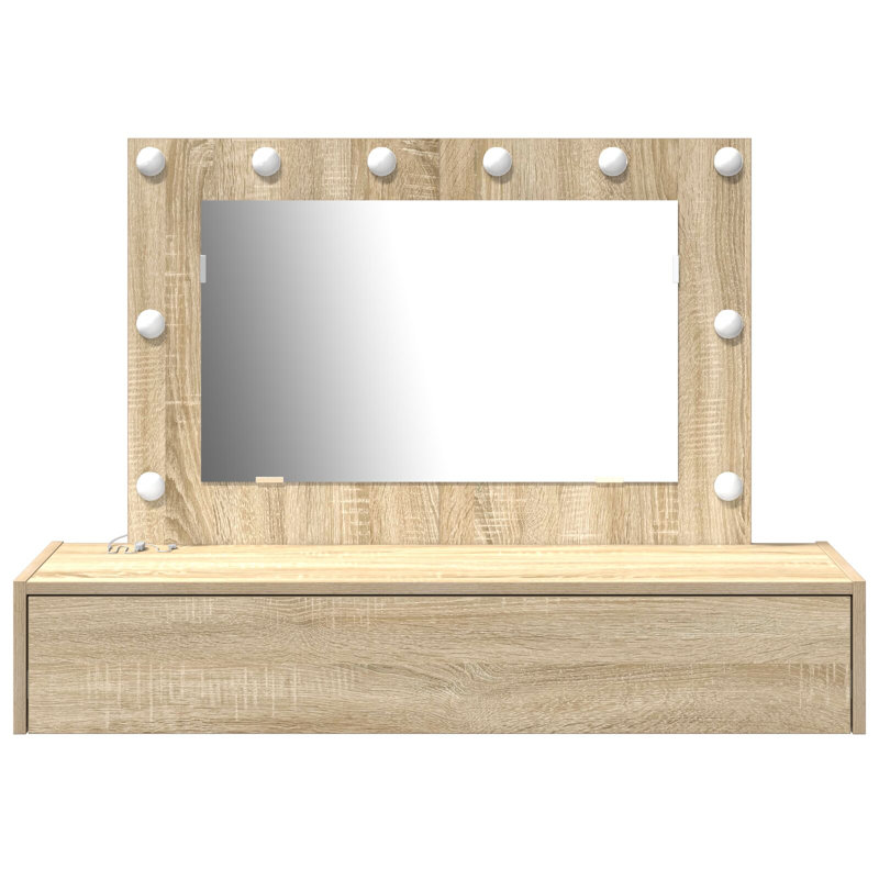 Standard Mirror Vanity Unit, Sonoma Oak