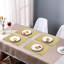 Ensemble de napperons élégants rectangulaires en PVC avec résistance à la chaleur pour une table de salle à manger élégante et un décor de Noël-1332648932