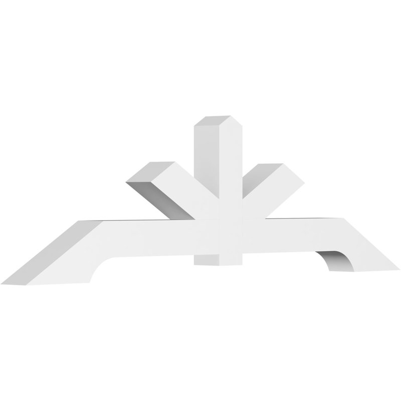 Support de pignon en PVC de qualité architecturale Vanguard, H 28 po x l 96 po (pas: 7/12), P 6 po x F 6 po
