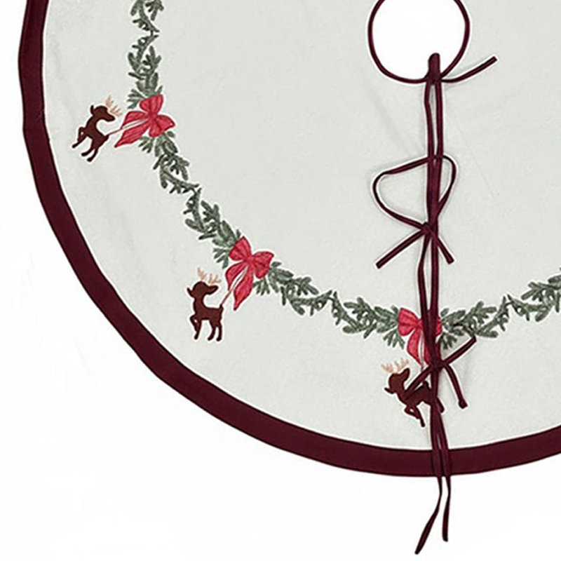Reindeer Christmas Tree Skirt-54" Diameter