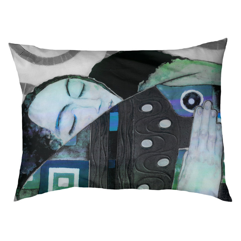Coussin pour chien Carlile, Grand (H 17 po x l 52 po x P 42 po), Noir / gris clair