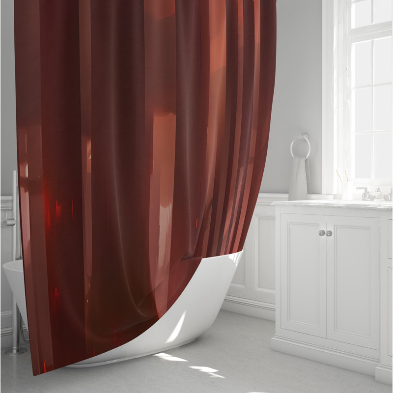 Striped Shower Curtain, 72" H x 70" W