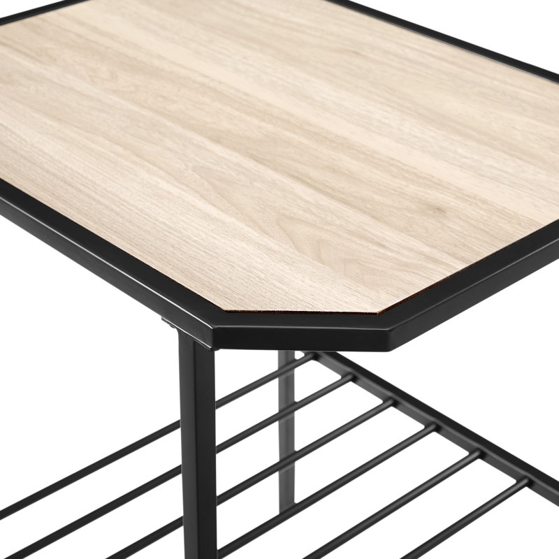 Table de bout avec rangement Brallan, Bouleau