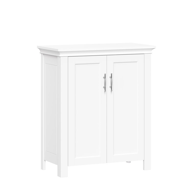 RiverRidge Somerset Two-Door Bathroom and Laundry Storage Cabinet with Adjustable Shelf - White