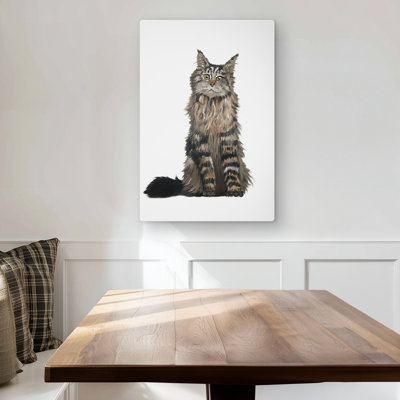 Maine Coon Cat Metal Print | Bedroom Feline Home Decor