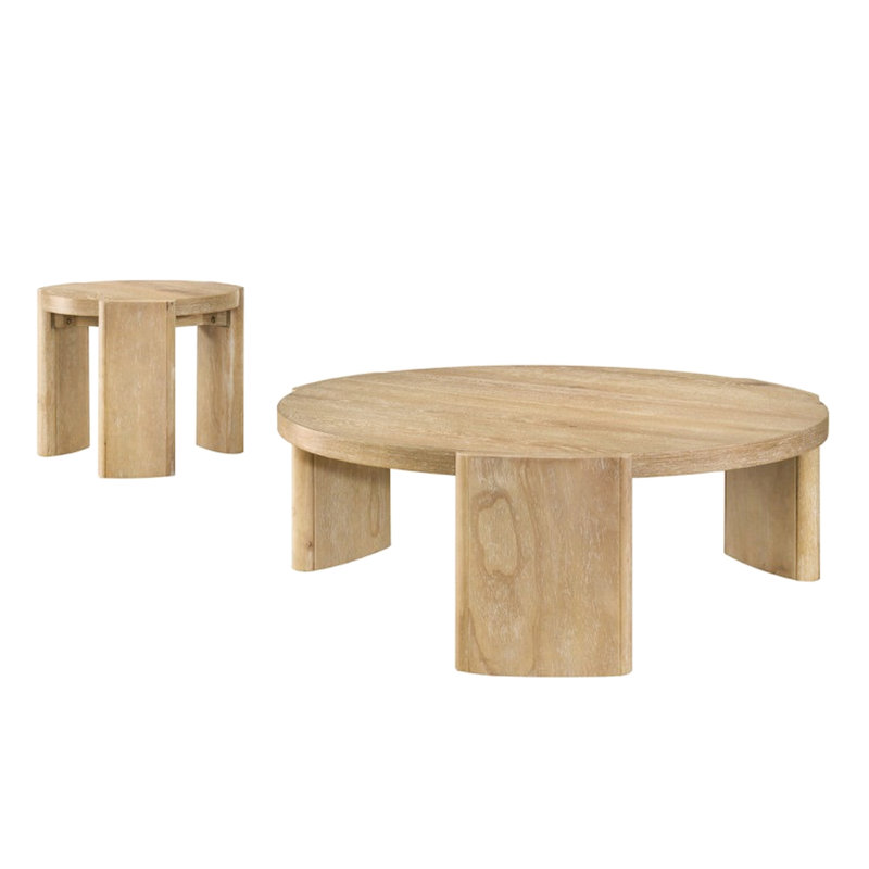 Round Wood Coffee Table