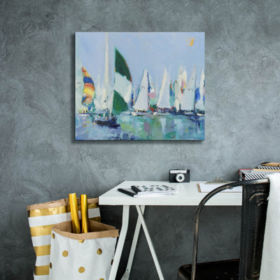  'Parking Lot' by Curt Crain Canvas Wall Art, 24" x 20"