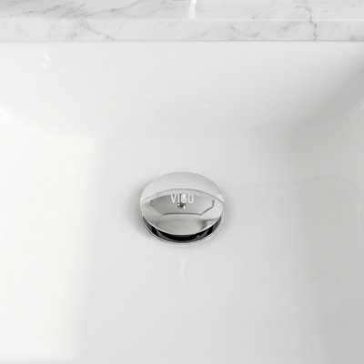 Bathroom Sink Pop-Up Drain With Overflow