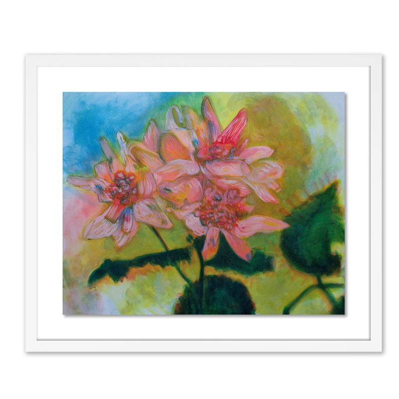 Untitled Floral III Painting by Amy Bautz, White, 20" H x 24" W x 1.5" D