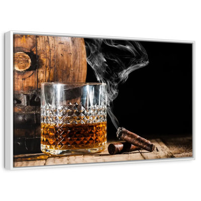 Bourbon tonneau et cigare