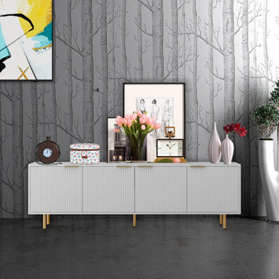 Entertainment Center Wooden TV Stand,For 70 Inch TV