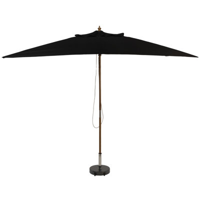 Belle 300 cm W X 200 cm D Rectangular Market Parasol with Pulley Lift