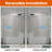 56-60" W X 58" H Bathtub Door, Frameless Tub Sliding Shower Door, 1/4" (6mm) Thick Tempered Clear Glass With Easy-clean Coating, Stainless Steel Hardware, Chrome-119783577