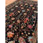 Tapis noir original en laine et coton noué à la main