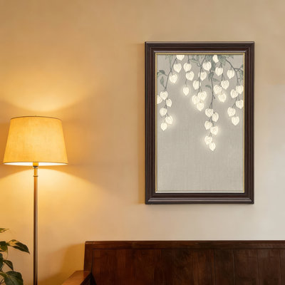 Art mural sur toile Gallery Wrap pour le salon, la chambre à coucher, le bureau ou le vestibule - Décoration murale décorative avec feuilles en forme de cœur