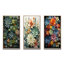 «Green Succulents Natures Sculptures», 3 pièces sur toile-1824298084-1824298087