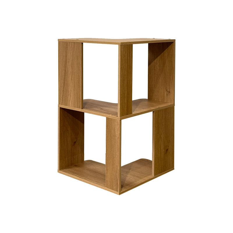 Bibliothèque modulaire d'angle avec plusieurs options de taille, (2 tablettes) H 25,24 po x l 15,75 po x P 15,75 po