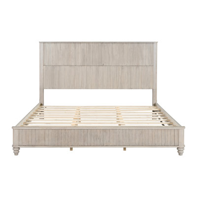 Tête de lit pour base de lit en bois massif très grand, beige