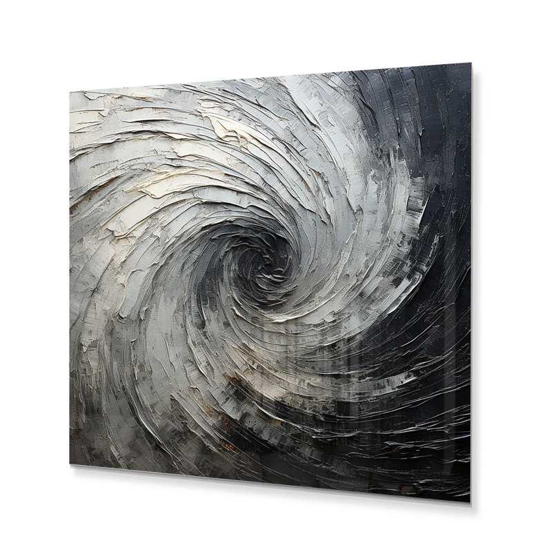 - Reproduction d'art abstrait en métal spirales abstraites, H 36 po x l 36 po x P 1,5 po