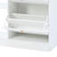 Entrance Hallway Shoe Storage With 4 Flip Drawers - 2 White Cabinet, Modern Look Cabinet Organizer,-924985397