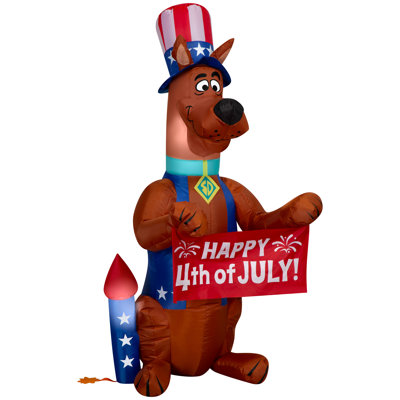 Airblown Independence Day Light-Patriotic Scooby Doo-WB